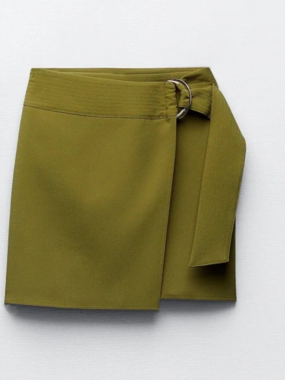 Zara NWT Wrap Buckled Skirt